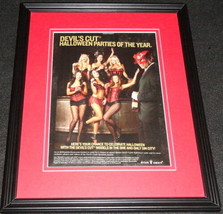 2012 Devil&#39;s Cut Halloween Party Lingerie Models Framed ORIGINAL Adverti... - $34.64