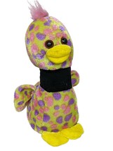 Peek A Boo Toys Duck Goose Polka Dot Multicolor Plush Stuffed Animal 8&quot; - £12.40 GBP