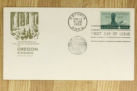 US Postal History Cover FDC 1959 100th Anniversary Oregon Statehood Asto... - $10.93