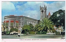 Barbados Caribbean Island Postcard Bridgetown Public Buildings - £3.88 GBP