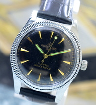 Vintage Breitling 17 Jewels Hand Wind Mechanical Men&#39;s Watch - £63.76 GBP