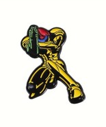 Samus Aran Metal Enamel Pin - New Nintendo Metroid Pin - $121.26 MXN