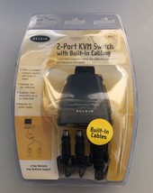 Belkin PS/2-Port Kvm Switch + Built-in Cables F1DK102P New Free Shipping - £8.74 GBP