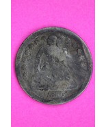 Bent 1856 O Seated Liberty Half Dime Silver Guaranteed Authentic &amp; Genui... - $19.99