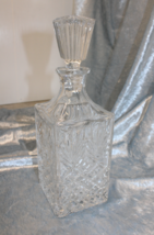 Poltar Czechoslovakian Pressed Glass Decanter with Stopper - $905.72 MXN