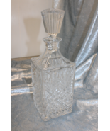 Poltar Czechoslovakian Pressed Glass Decanter with Stopper - $905.72 MXN