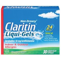 8/26 Claritin Liqui-Gels 24 Hour Allergy Relief, Non-Drowsy Allergy Medi... - $11.87
