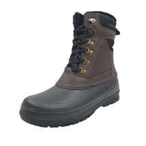 Khombu Men Insulated Mid-Calf Duck Boots Kenny Size US 12M Brown Leather - £34.99 GBP
