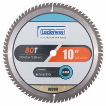 10 Inch Miter/Table Saw Blades 80T With 5/8 Inch Arbor Tct Circular Saw ... - $37.99