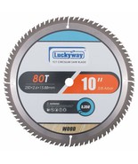 10 Inch Miter/Table Saw Blades 80T With 5/8 Inch Arbor Tct Circular Saw ... - £31.44 GBP