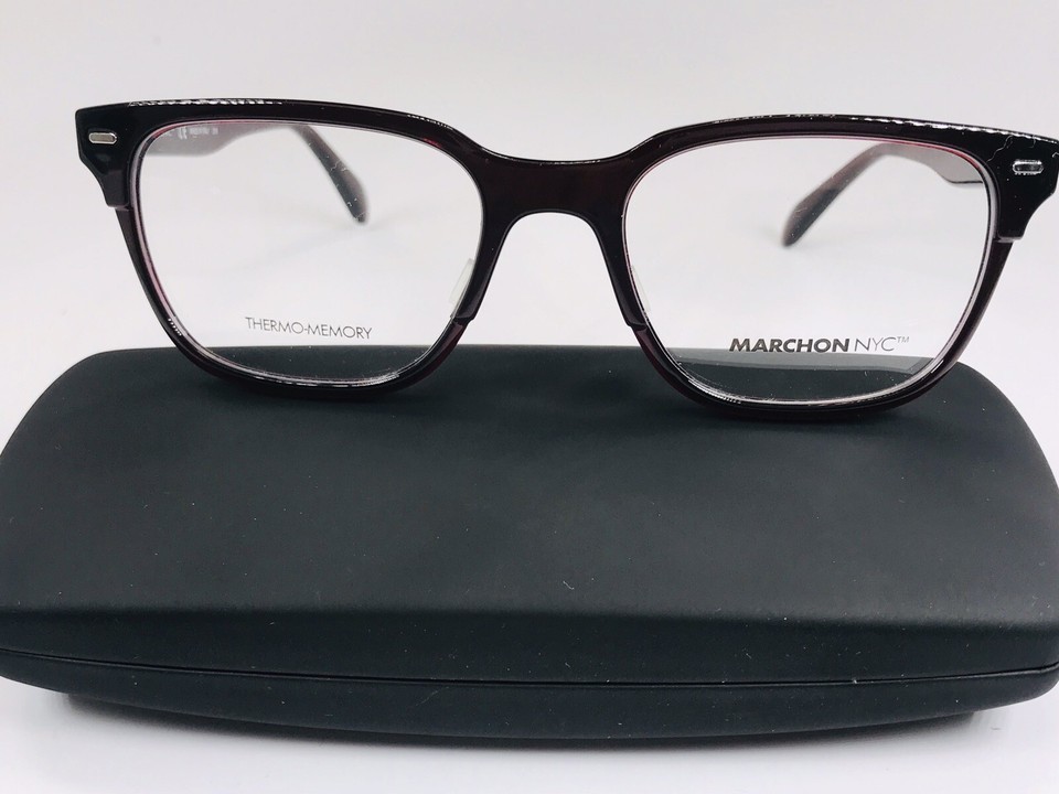 New MARCHON NYC M-5802 604 Burgundy Eyeglasses  53mm with Case Item image 2