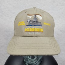 VTG Pearl Harbor Hawaii Battelship Missouri Memorial Snapback Hat Cap USA Made - £7.32 GBP