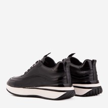 The Modena Black Leather Men Sneaker image 6