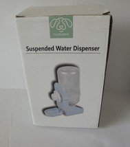 Suspended Automatic 2-Cup Water Dispenser Dish Small Pet, Blue - £5.48 GBP