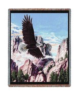 72x54 LET FREEDOM RING Eagle Bird Wildlife Tapestry Throw Blanket - £49.61 GBP