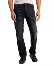 Alfani Men&#39;s Sam Black-Wash Straight-Fit Stretch Jeans-34/32 - $36.99