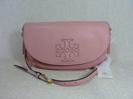 NEW Tory Burch Dark Cameo Pink Leather Harper Cross Body Bag $328 - £243.57 GBP