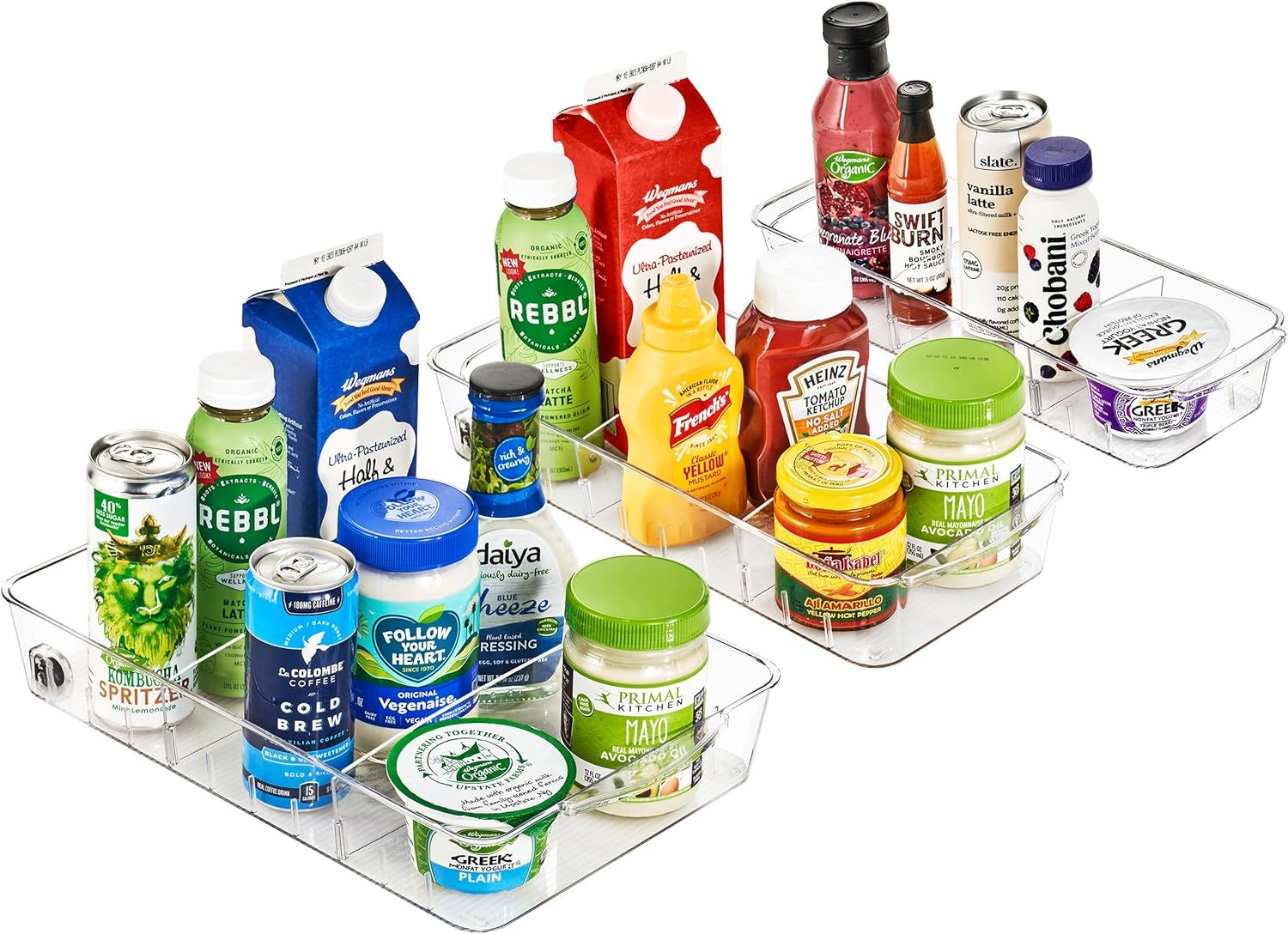 Sorbus Fridge Organizer On Wheels - Rolling Fridge Organizers And, Flat Top - $39.99