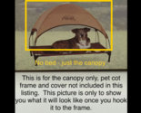 K &amp; H Pet Cot Canopy Fits K&amp;H Cot Sizes 30 x 42 x 7” Tan Large Dog Cat N... - $18.05