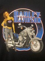 Harley-Davidson H-D T-Shirt Lincoln Nebraska 5XL 100% Cotton Biker Chick Babe #1 - £21.62 GBP
