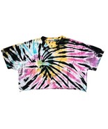 Vintage Havana Girls Size Medium 10-12 Tie Dye  Crop Top Cropped Crew Ne... - $12.00