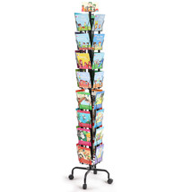 VEVOR Greeting Cards Display Rack 32-Pocket Rotating Postcard Stand with... - $100.99