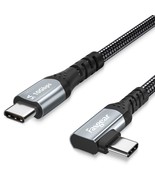 Usb C To Usb C 3.1 Gen 2 Cable 6Ft 90-Degree Type C 100W Cord 4K@60Hz Vi... - £22.36 GBP