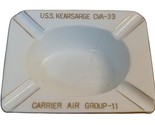 Uss Kearsarge CVA-33 Vintage Ceramica Posacenere Fukagawa Ceramica - $20.43