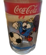 Vintage 1996 Atlanta Olympics Mascot Drinking Glass Soccer  - £6.96 GBP