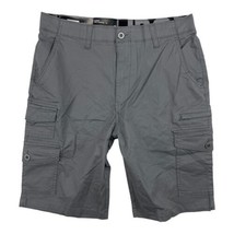Iron Co Twill Multiple Cargo Pockets with Shorts Men&#39;s 32 Grey NWT - £11.72 GBP