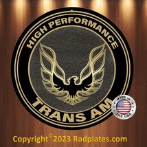 High Performance Trans Am Vintage Replica Aluminum Metal Sign 12&quot; Round New - $19.77