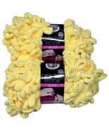 2 Pack Lion Brand Yarns Off The Hook Glitz 158 Banana Jumbo 7 3.3oz. - $21.99