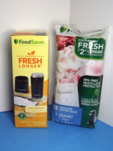 Food Saver Handheld Vacuum Sealer &amp; Charging Dock + Pack 18 Zipper Quart Bags (R - £46.71 GBP