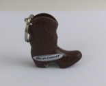 Bud Light Brown Cowboy Boot Keychain &amp; Bottle Opener  2&quot; - $9.69