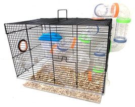 2-Floors Acrylic Clear Syrian Hamsters Rodent Gerbil Mouse Mice Habitat ... - £55.68 GBP