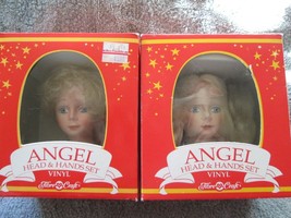 Fibre Craft Angel Head &amp; Hands set, two, both blonds, vinyl - $20.00