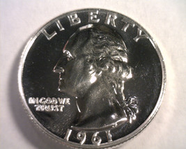1961 Washington Quarter Gem / Superb Proof Gem / Superb Pr Nice Original Coin - £17.58 GBP
