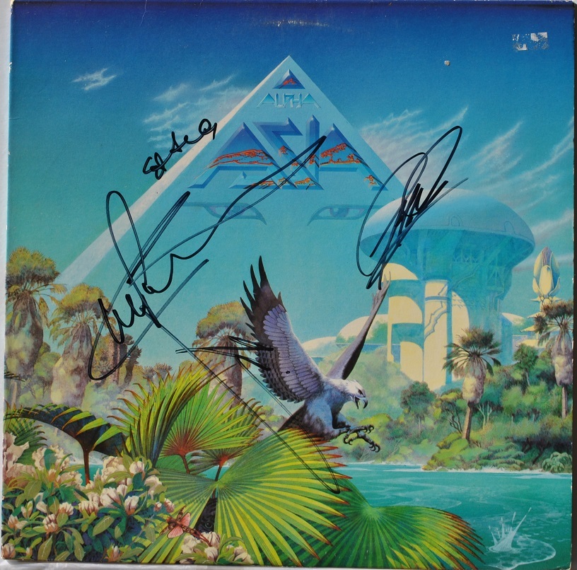 ASIA - ALPHA SIGNED ALBUM X4 - Geoff Downes, Carl Palmer, Steve Howe, Jo... - $319.00