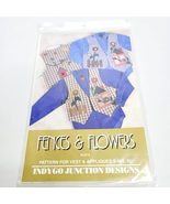Indygo Junction Sewing Pattern for Vests &amp; Appliques Fences &amp; Flowers - £7.87 GBP