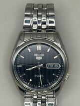 Vintage Seiko 5 Mechanical 21 Jewels 7S26-01V0 Black 5 Mark Dial Day Dat... - $113.85