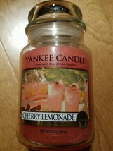 Yankee Candle &quot;Cherry Lemonade&quot;~ Fruit Scented ~ Large 22 Oz. ~ White Label~ New - £30.81 GBP