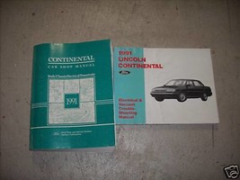 1991 Lincoln Continental Servizio Negozio Riparazione Officina Manuale Set W - £9.54 GBP