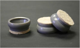 4 Deep Profile Felt Caps for 1-1/4'' Chair Glides - $8.82