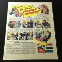 VTG 1940 Old Dutch Cleanser Made with Seismotite Short Story Print Ad - $14.20