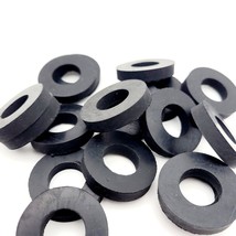 5/8&quot; ID Rubber Flat Washers 1 1/4&quot; OD Spacer 1/4&quot; Thick Gasket 5/8 x 1 1... - £8.98 GBP+