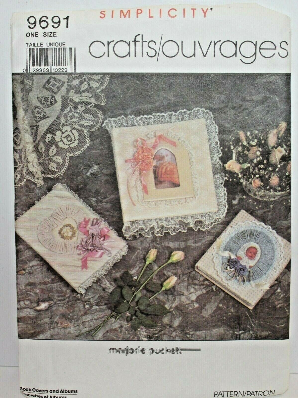 Primary image for Simplicity Crafts Pattern 9691 Book Covers and Albums Marjorie Puckett