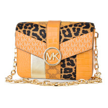 Women&#39;s Handbag Michael Kors 35F2GNML2Y-HNY-CMB-MULTI Yellow 22 x 18 x 5 cm (S03 - £265.25 GBP