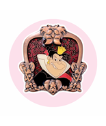 Alice in Wonderland Disney Pin: Queen of Hearts Stained Glass Window Frame  - $119.52 CAD