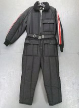 Vtg Walls Zero Zone Insulated Snow Suit Coveralls Black Chest 38&quot; USA Yo... - $33.66