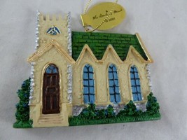 Danbury Mint Irish Blessing Christmas Ornament Church with Blessing On back  3"  - $12.86